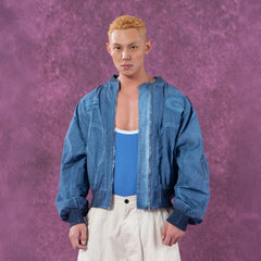 CLP Faded Crinkled Bomber Jacket