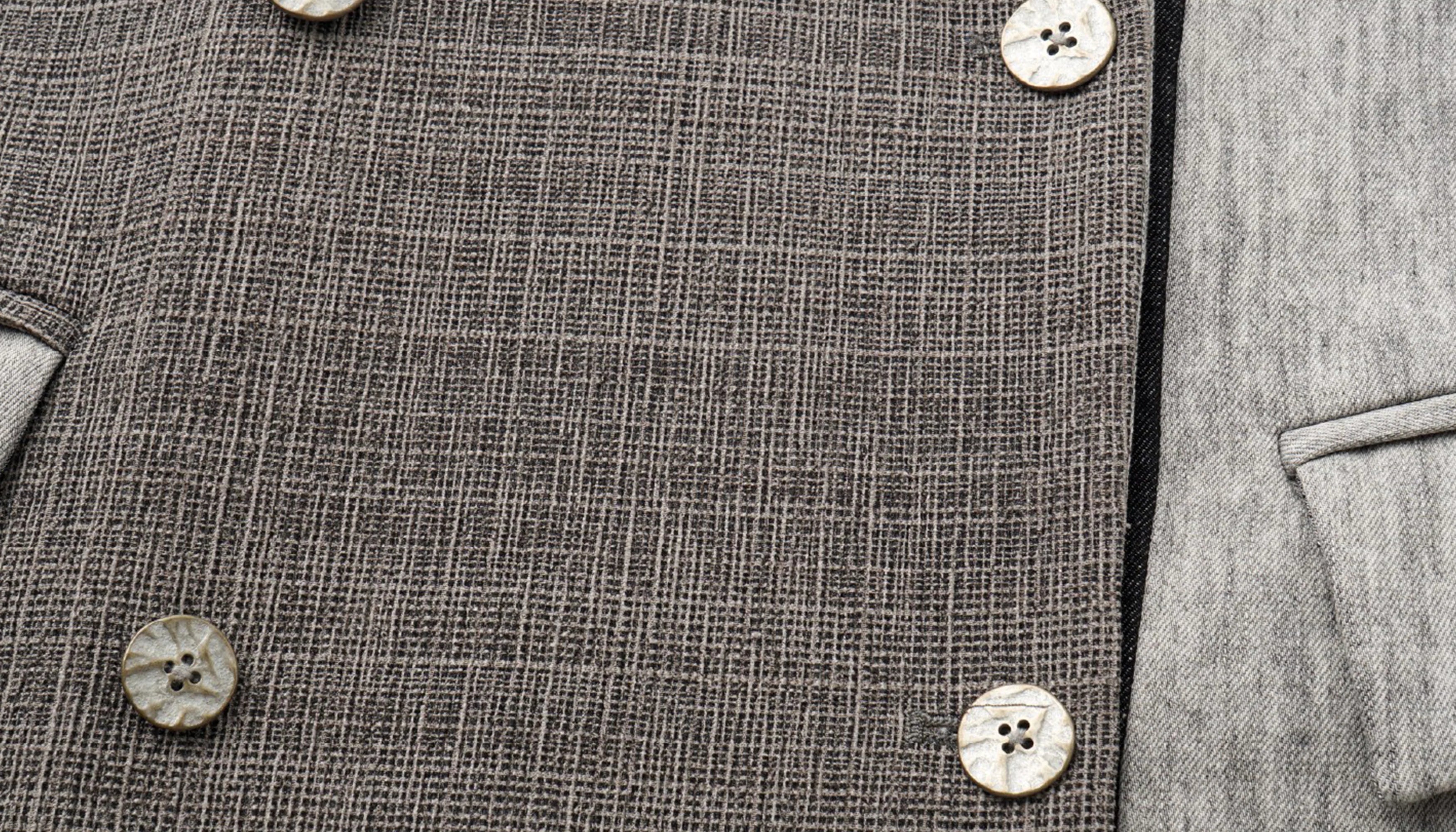 ALVNG AR ANTS Asymmetric Patch Double-Lapel Blazer