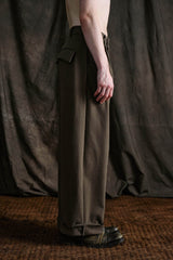 ILNya Nieternite Nifutur Distressed Hem Asymmetrical Fly Trousers