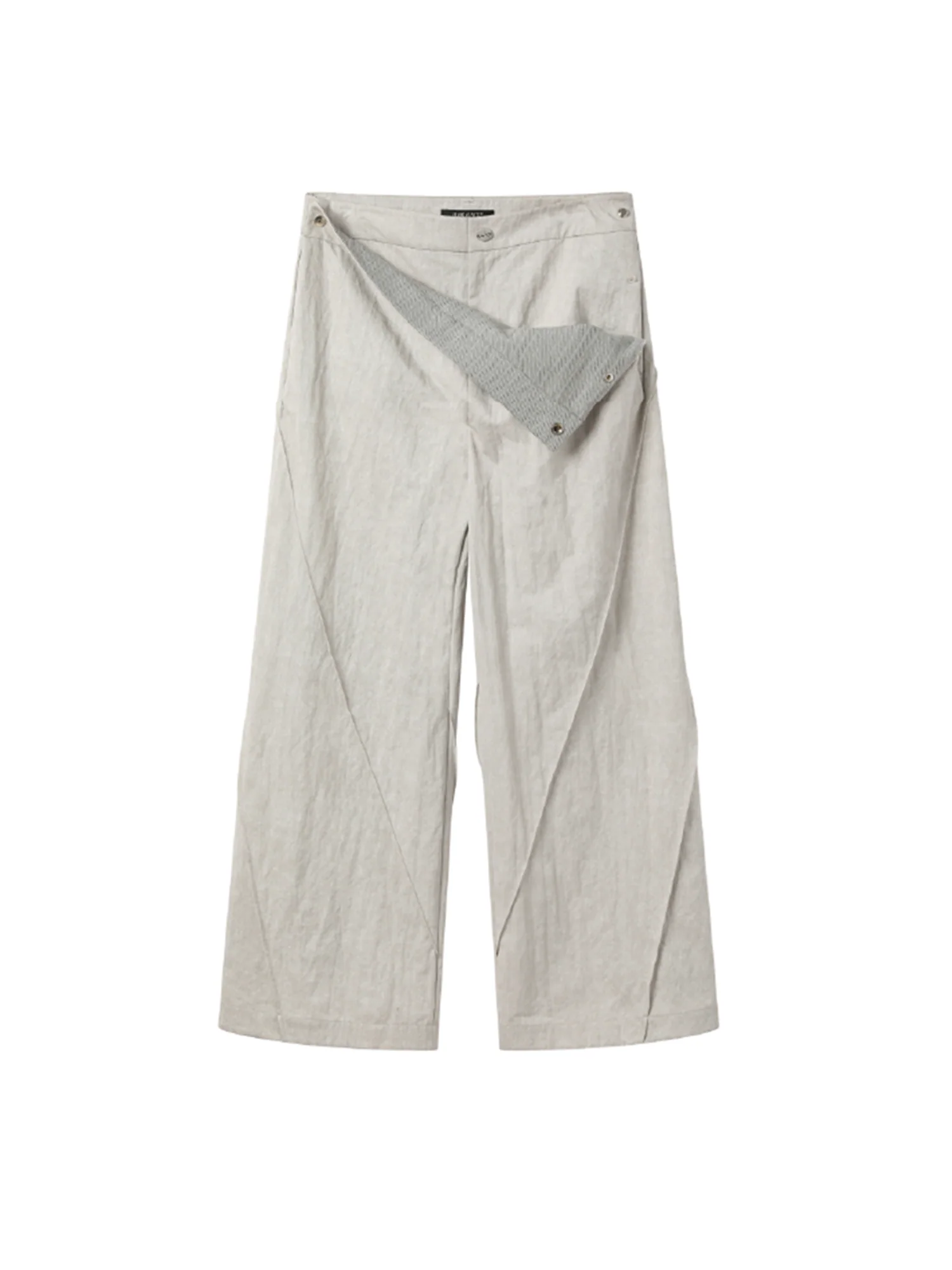 ALVNG AR ANTS Curved-Panel Folded-Waist Trousers