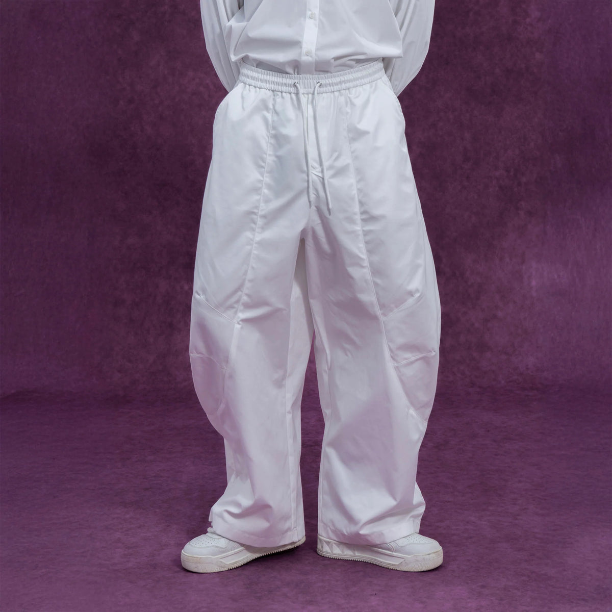CLP Curved Panel Oversized Parachute Pants