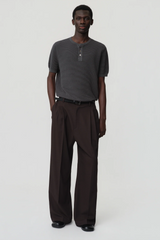 OPICLOTH Modern Pleats Wool-Blend Straight-Leg Pants