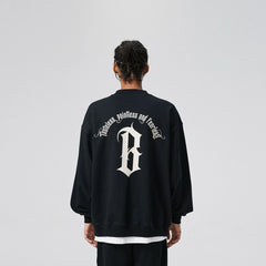 BONELESS Gothic Slogan Sweatshirt