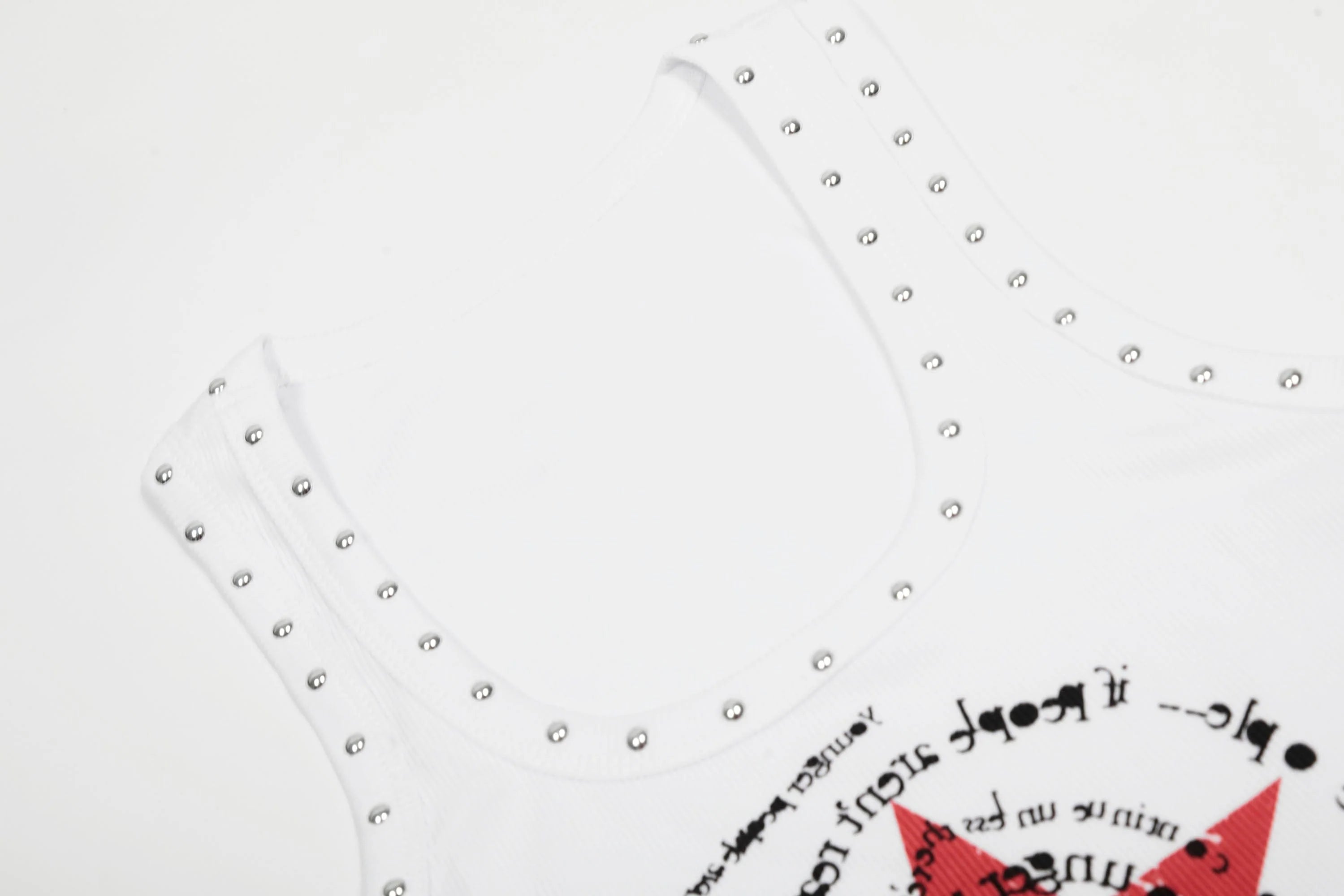 CLP Star Graphic Ribbed Tank Top