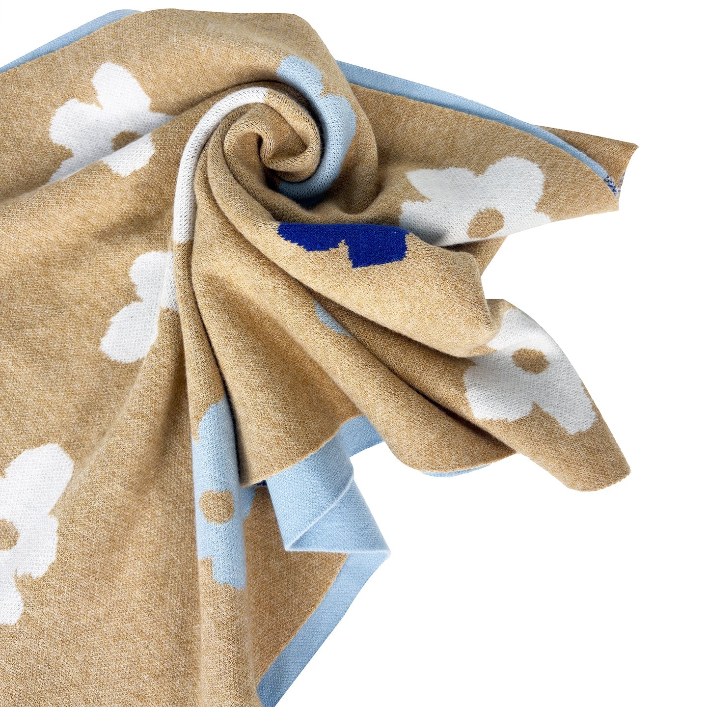 MIICHOUS Floral Jacquard Contrast Scarf