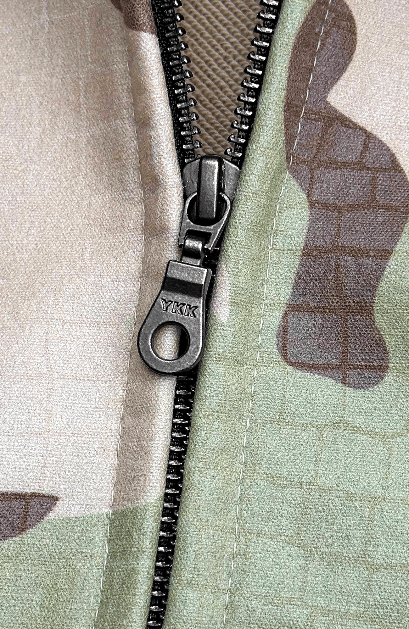 TECNINEGROUP Camo Waxed Faux Fur Hooded Jacket