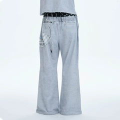 DND4DES Doll Charm Graphic Double-Waist Sweatpants