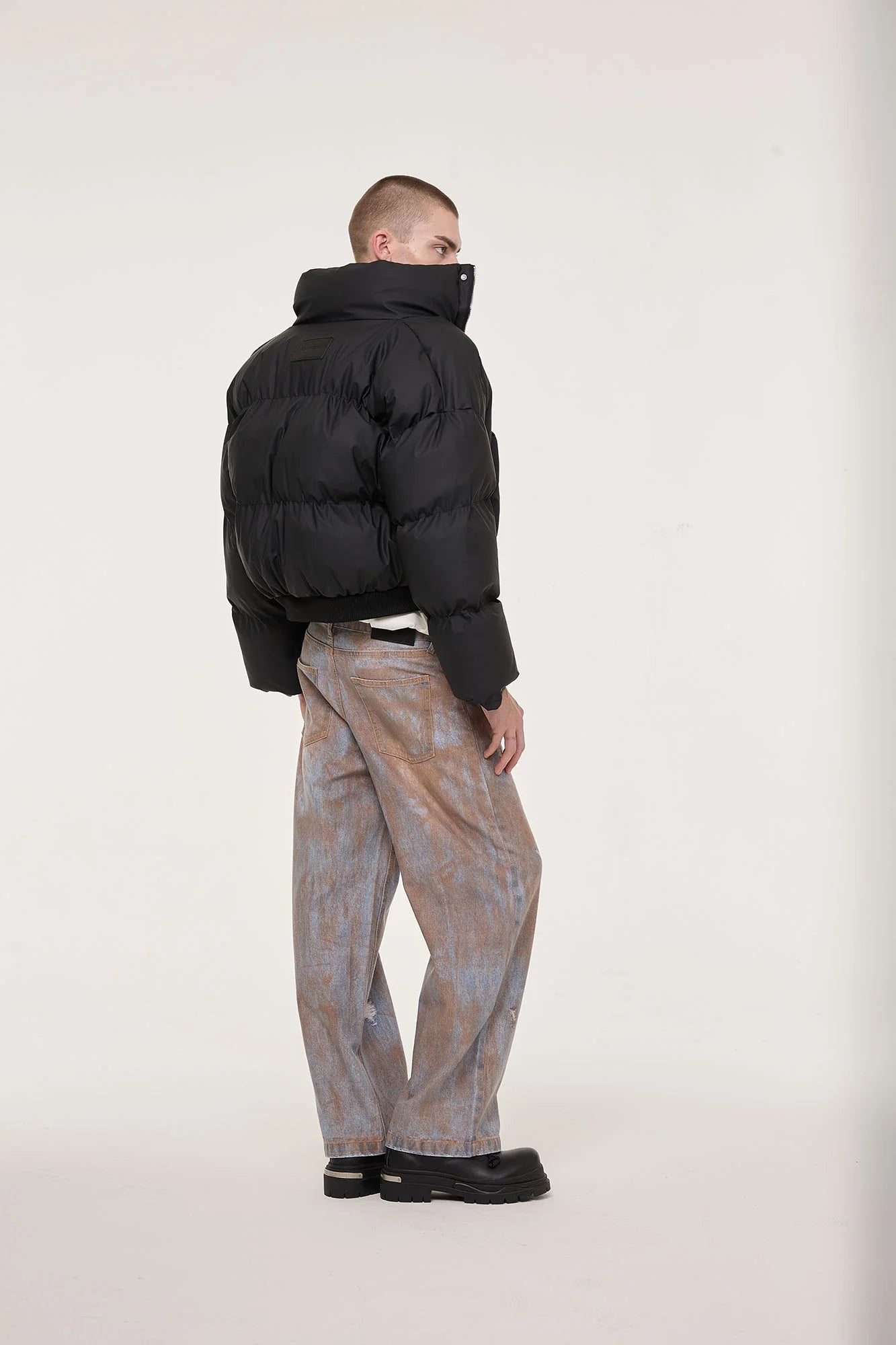 EGOFETCH Essential Cropped Puffer Jacket