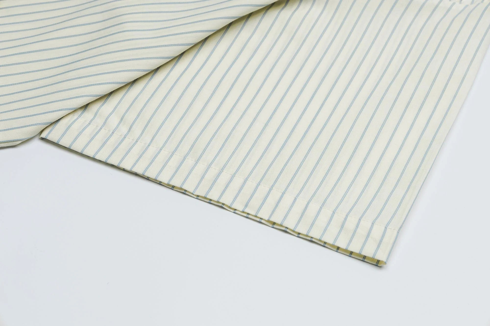 OVDY Pinstriped Cross Paneled Back Half Shirt