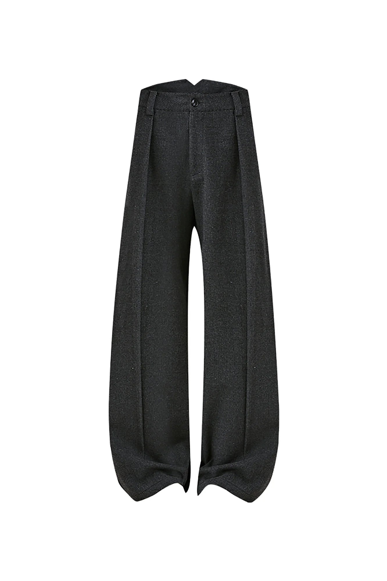 KREATE Mini Houndstooth Pleated Wide-Leg Trousers
