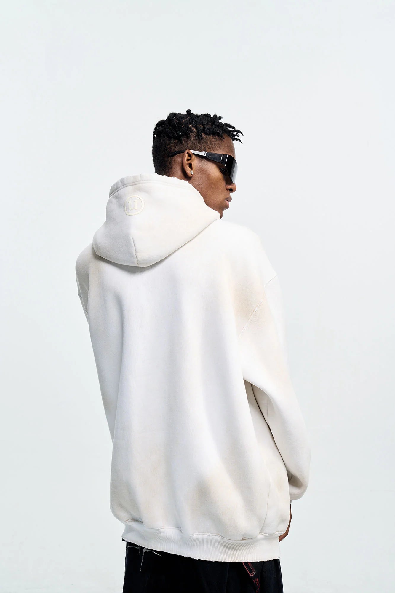 ULIPERY Dirty Fit Frayed Heavyweight Oversized Hoodie