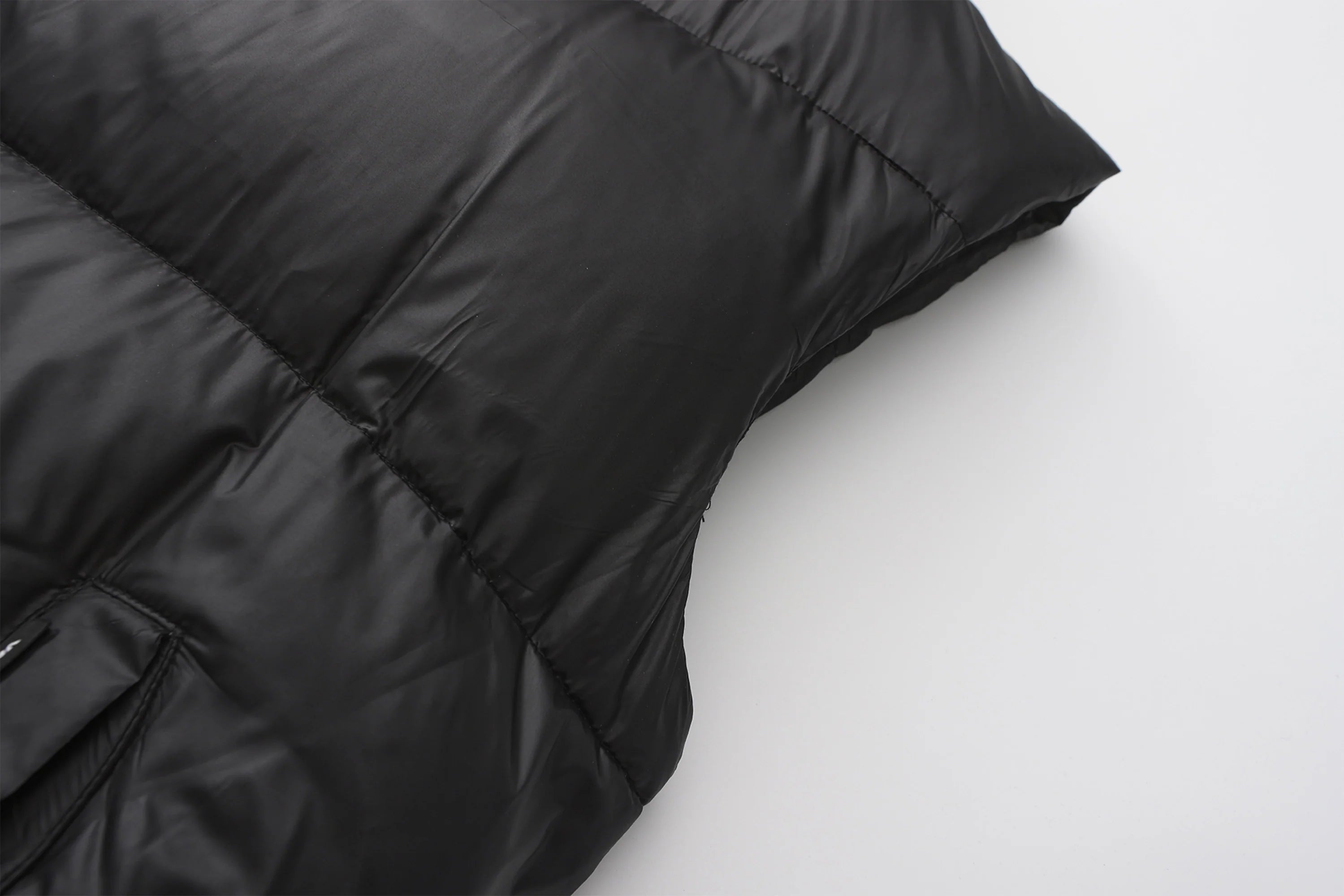 VANN VALRENCE Plain Duck Down Oversized Puffer Vest