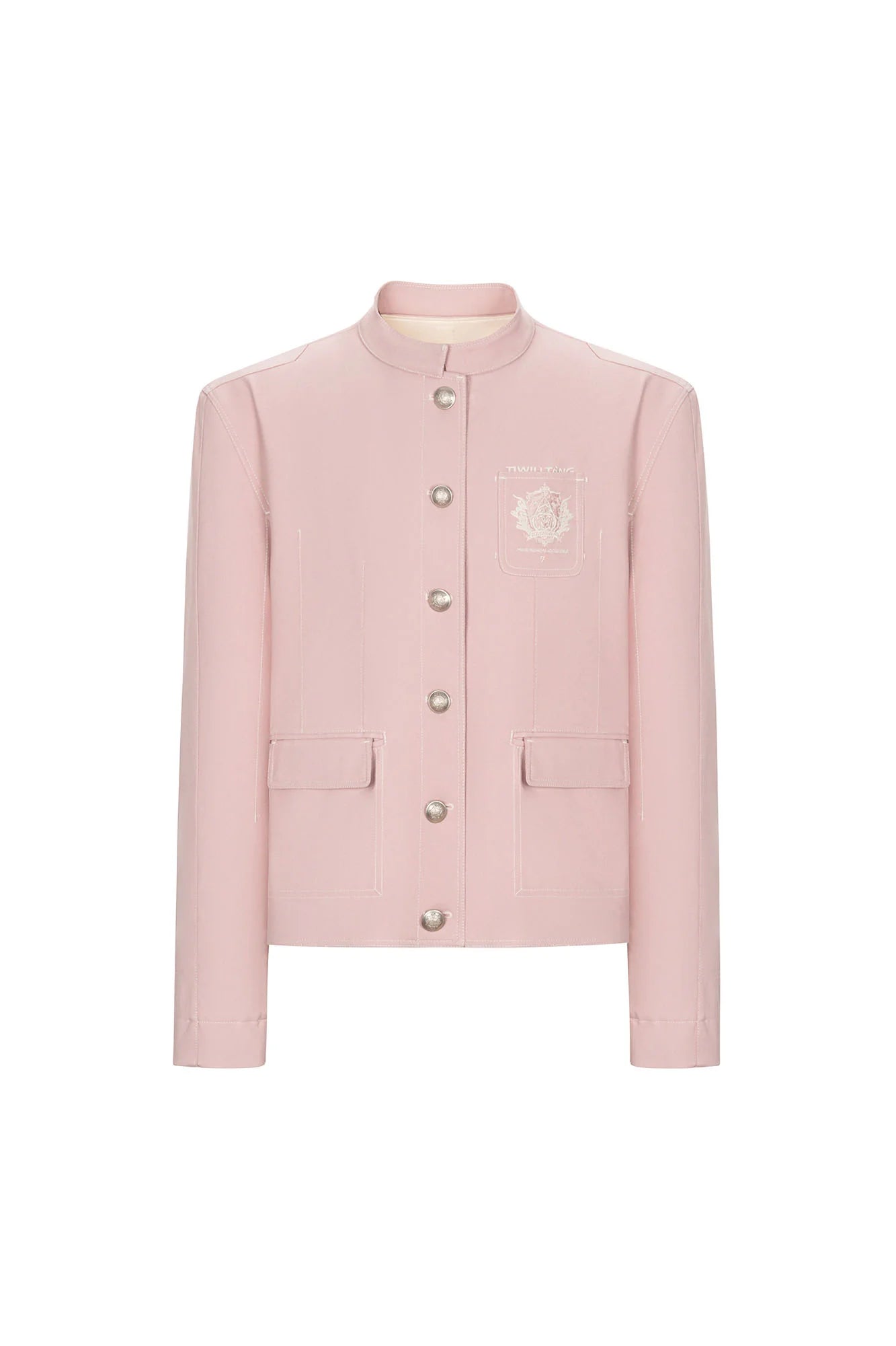 TIWILLTANG Stitched Badge-Embroidered Jacket