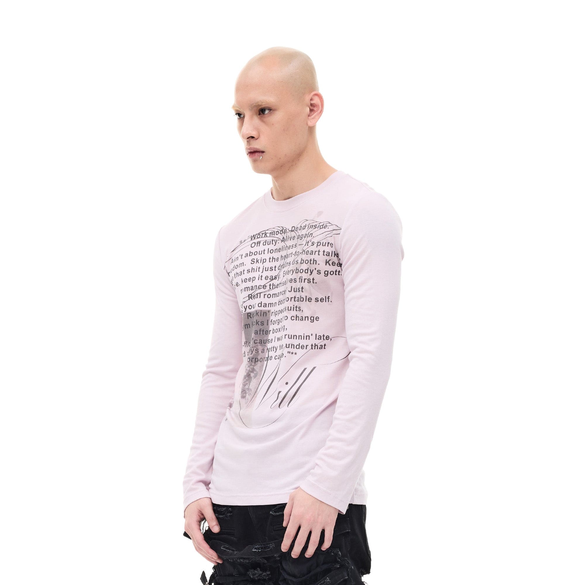 WHISTLEHUNTER Graphic Slim-Fit Stretchable Long-Sleeve Tee