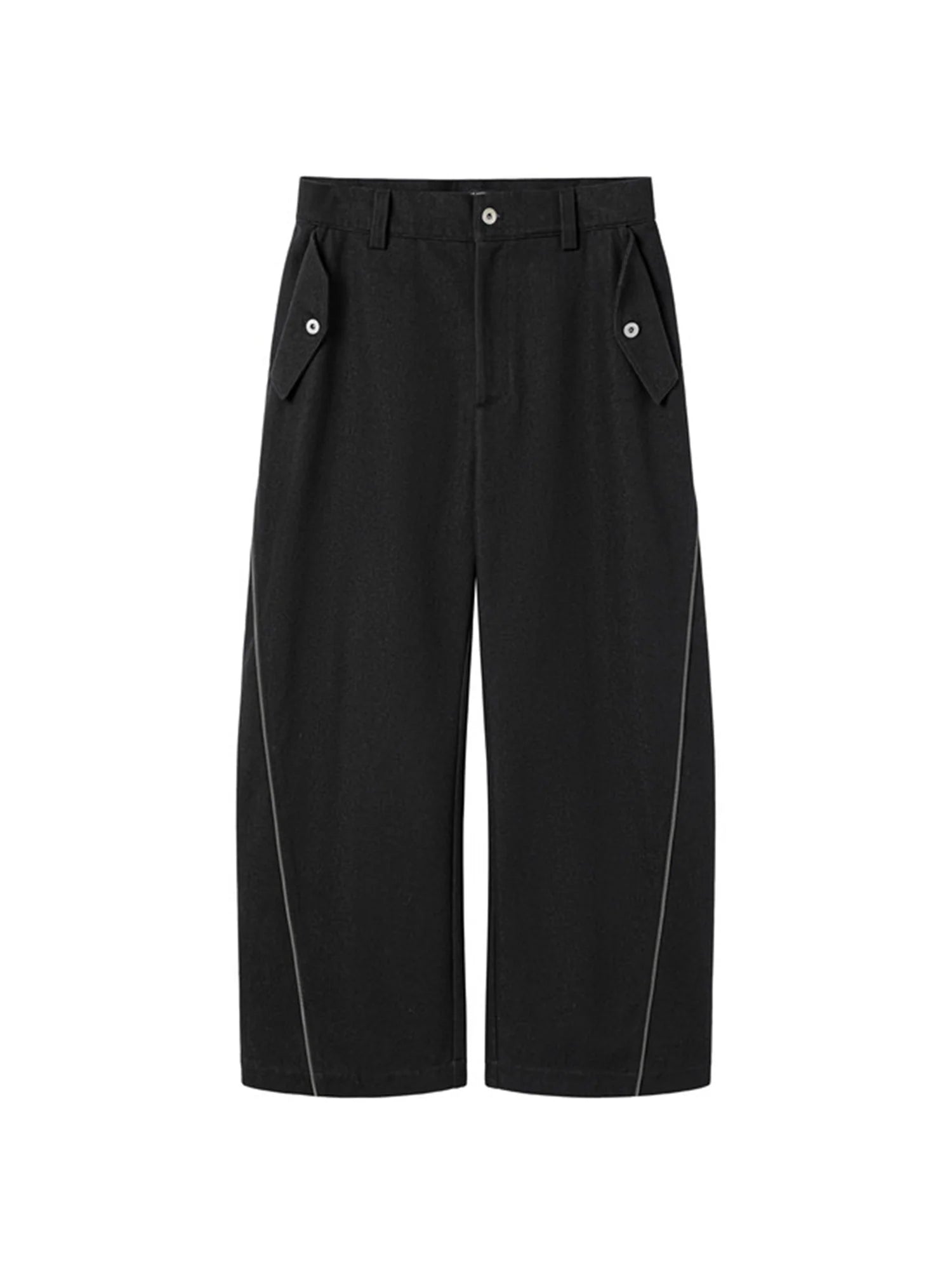 ALVNG AR ANTS Zip-Seam Wide-Leg Denim Trousers