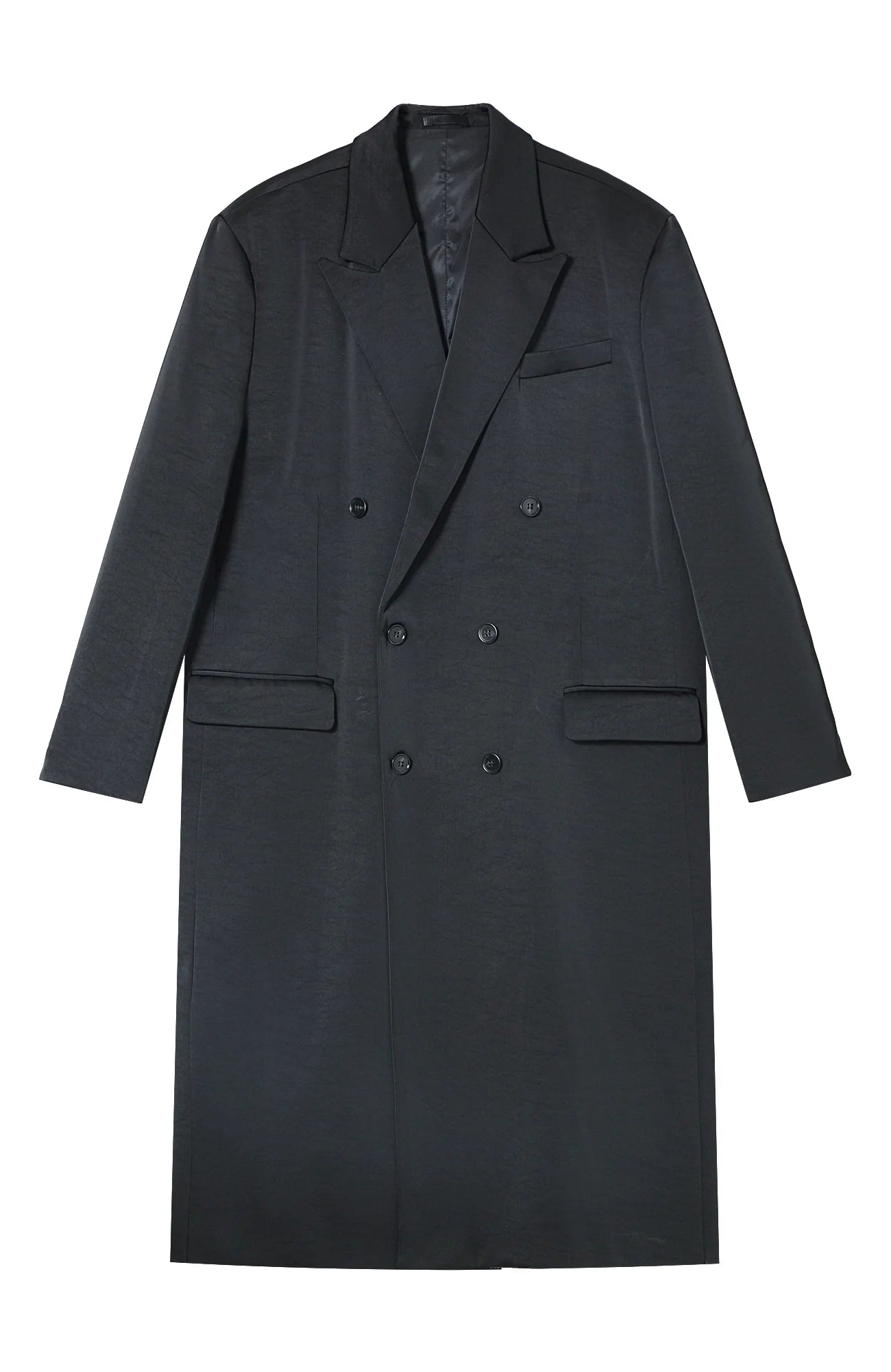 CLP Satin Padded Drape Coat