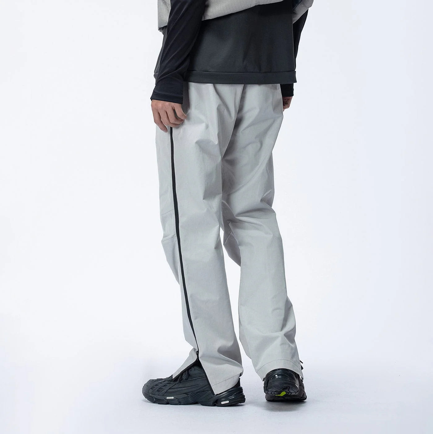 ENSHADOWER Side Zippers Crinkled Water-Proof Pants