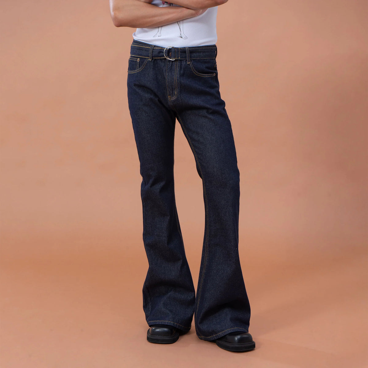 CLP Retro Flared Raw Jeans
