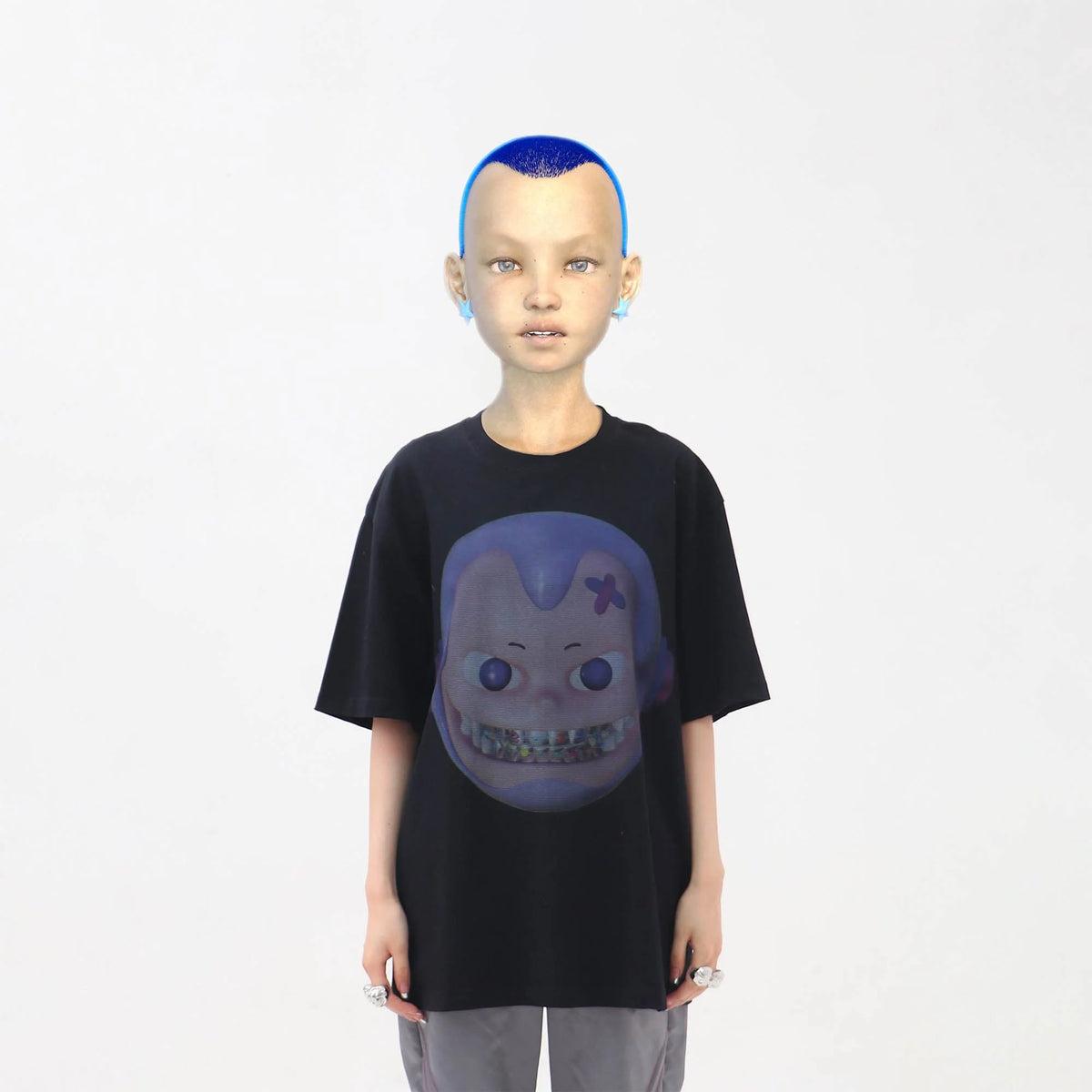 EMBRYO The Face Graphic T-Shirt Black