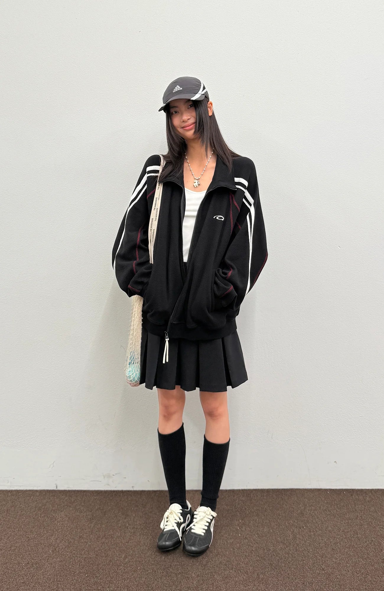 ROARINGWILD A ARCH Retro Stripe Raglan Track Jacket