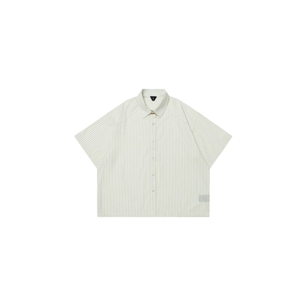 OVDY Pinstriped Cross Paneled Back Half Shirt