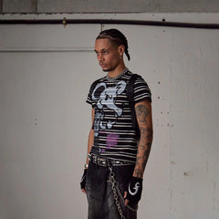 DND4DES The Rat Graffiti Striped T-Shirt