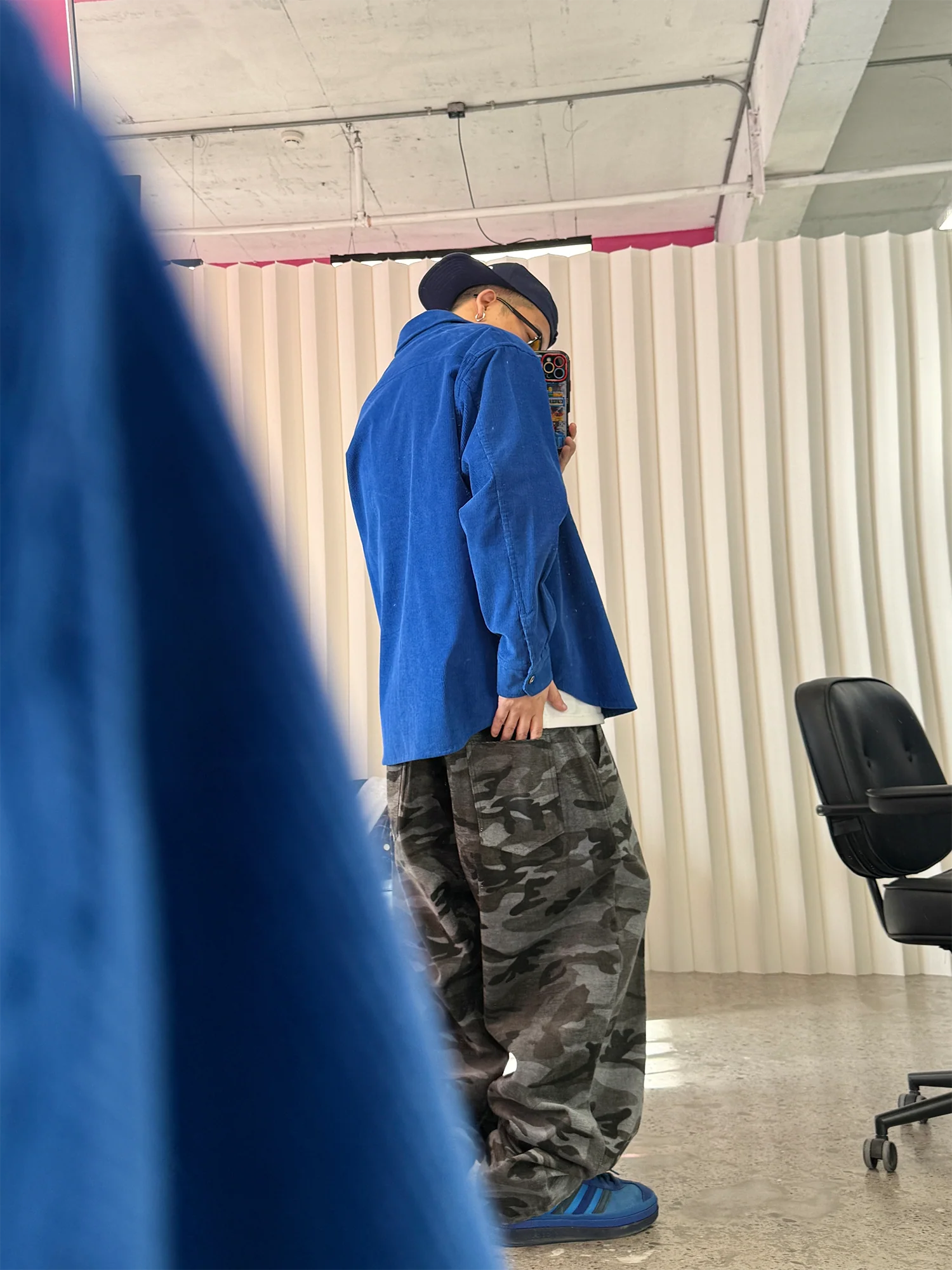 ME DA IGUAL Camo Elastic Waistband Tappered Pants