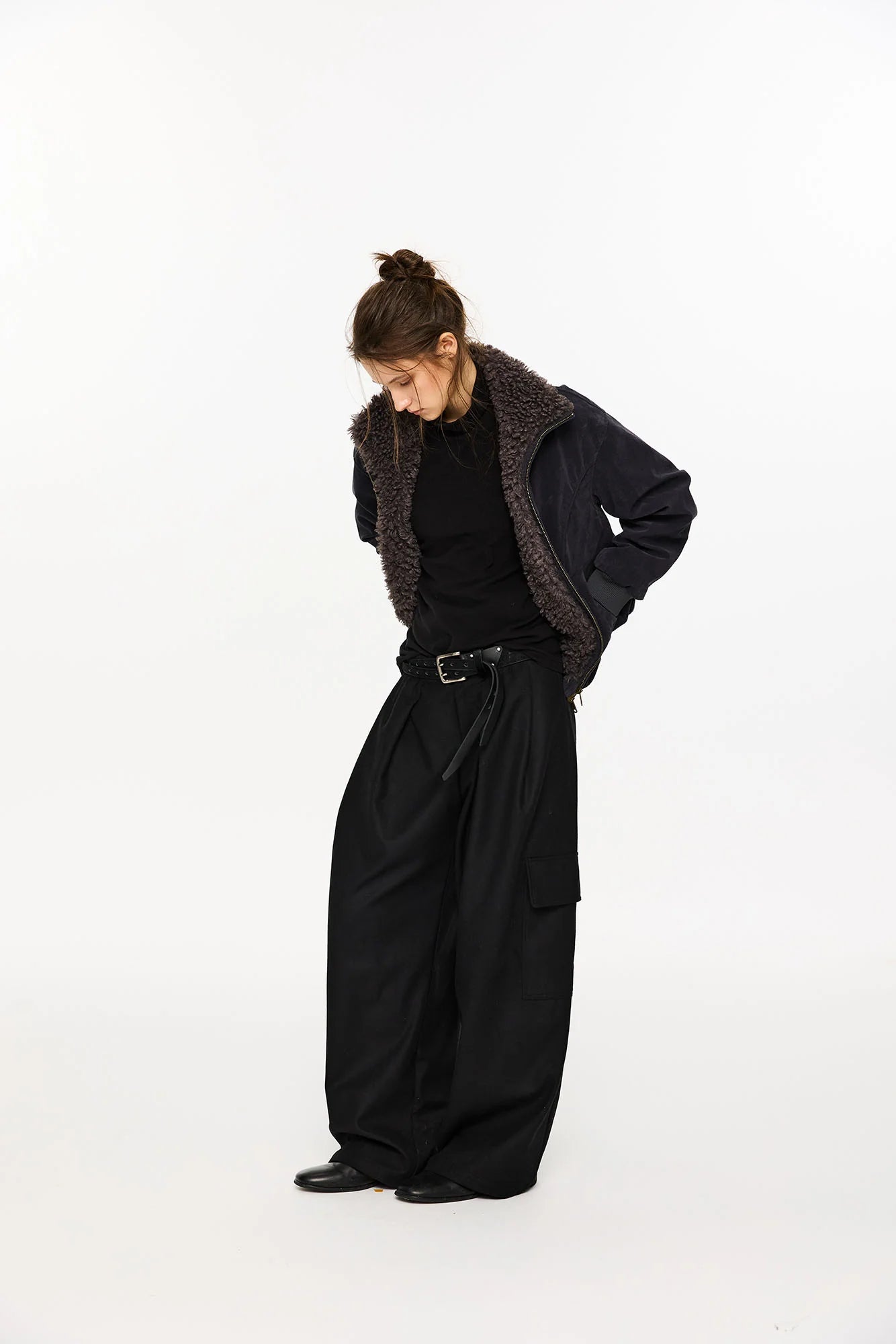 KREATE Suede Fuzzy Lining Jacket