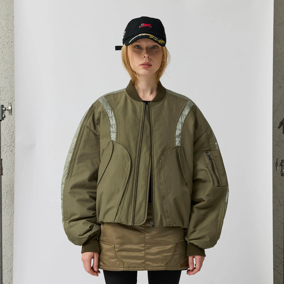 ORGANIC EMOTION Waterproof MA-1 Down Bomber Jacket