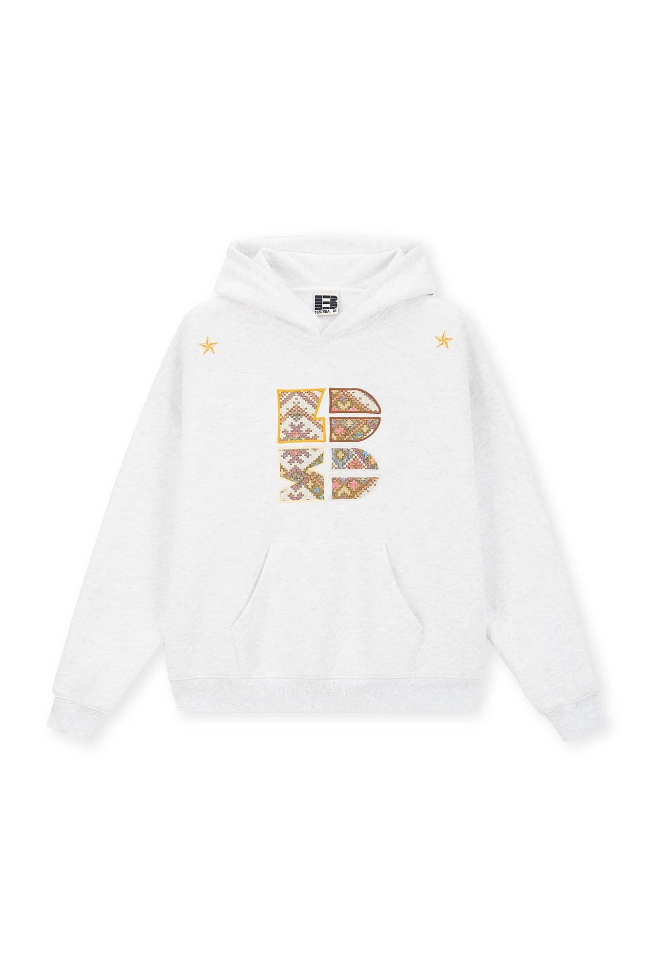 BONELESS Tribal Jacquard LOGO Patch Embroidered Hoodie