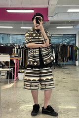ME DA IGUAL Aztec Graphic Elastic Shorts