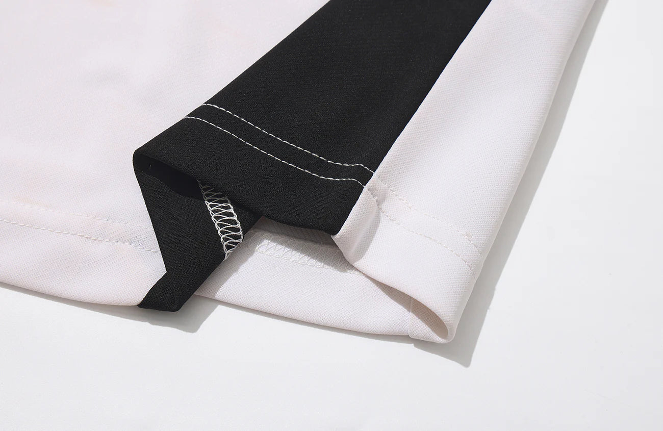 UMAMIISM Quick-Dry Striped Raglan Zip-Up Tee