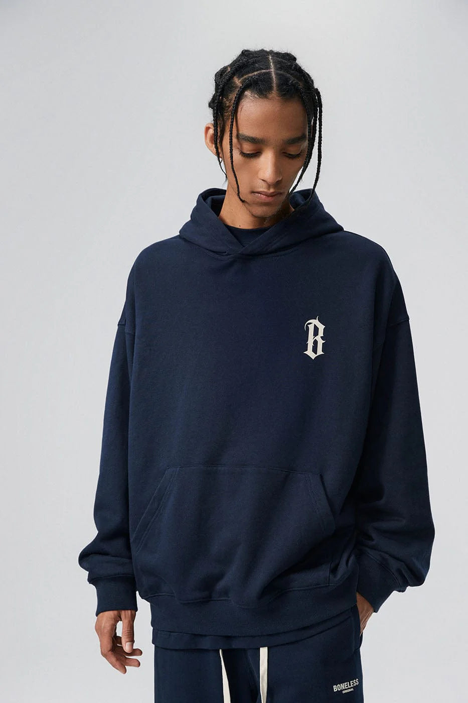 BONELESS Gothic Slogan Hoodie