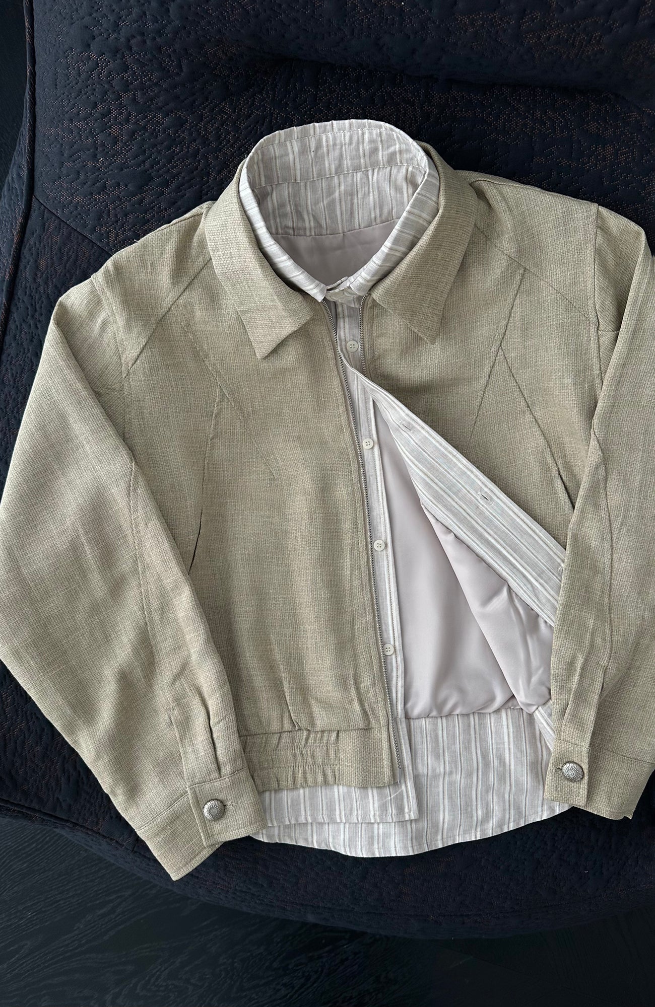 CATSSTAC Faux-Layer Zip Jacket