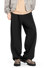 REWRITE Distressed Texture Cowhide Rope-Tied Chunky Big-Toe Derbies