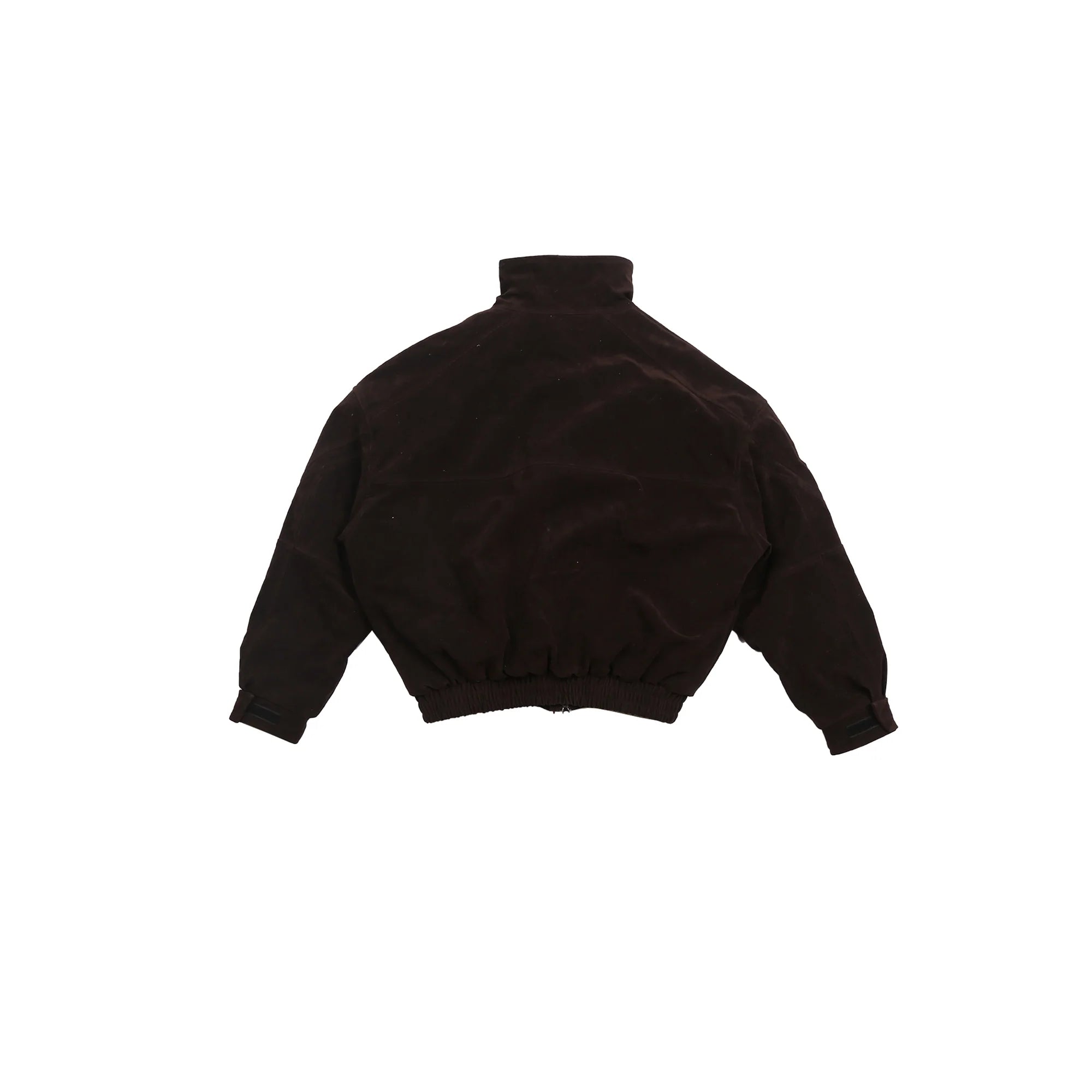 TRECLUB Faux Suede Utility Bomber Jacket