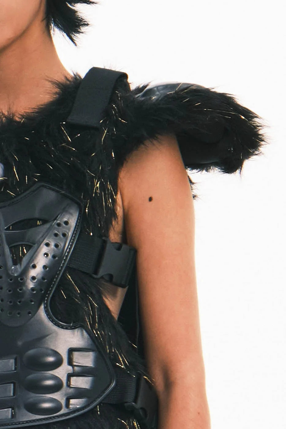 EMBRYO Cyber Faux Fur Warrior Vest