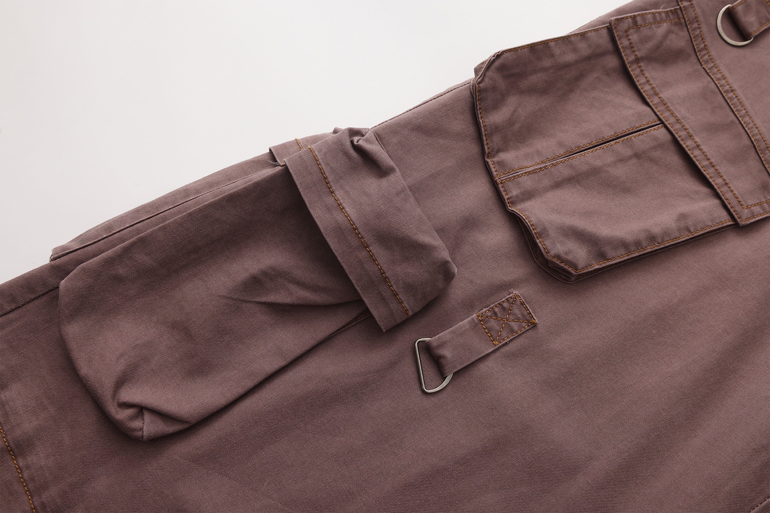 VANN VALRENCE Multi-Pocket Oversized Cotton Cargo Pants