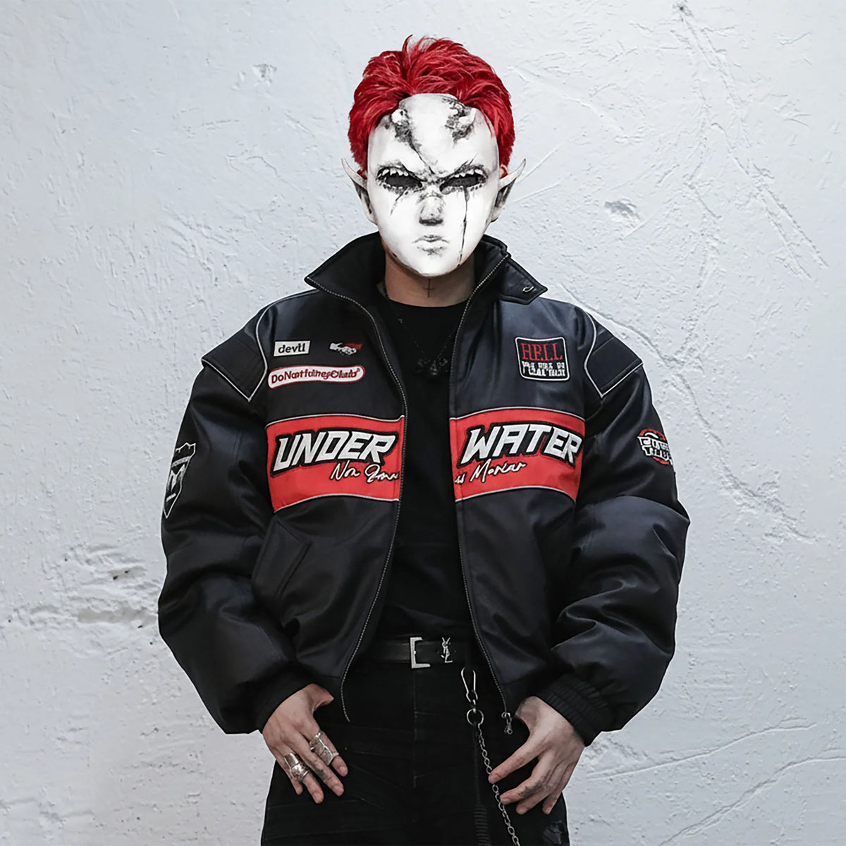UNDERWATER Hell Racer Embroidered Padded Bomber