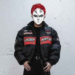 UNDERWATER Hell Racer Embroidered Padded Bomber