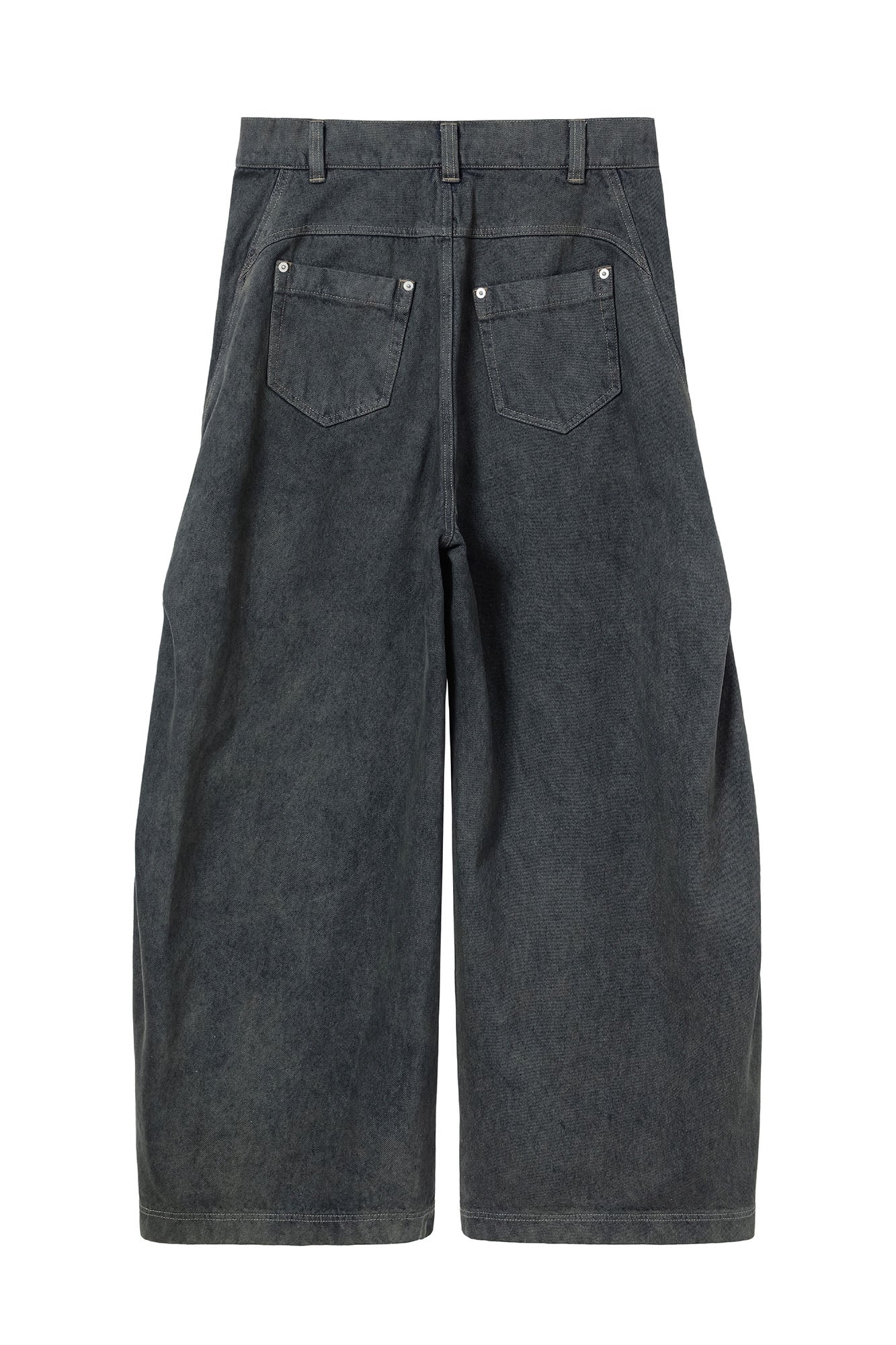 ALVNG AR ANTS Slanted Rivet-Paneled Jeans