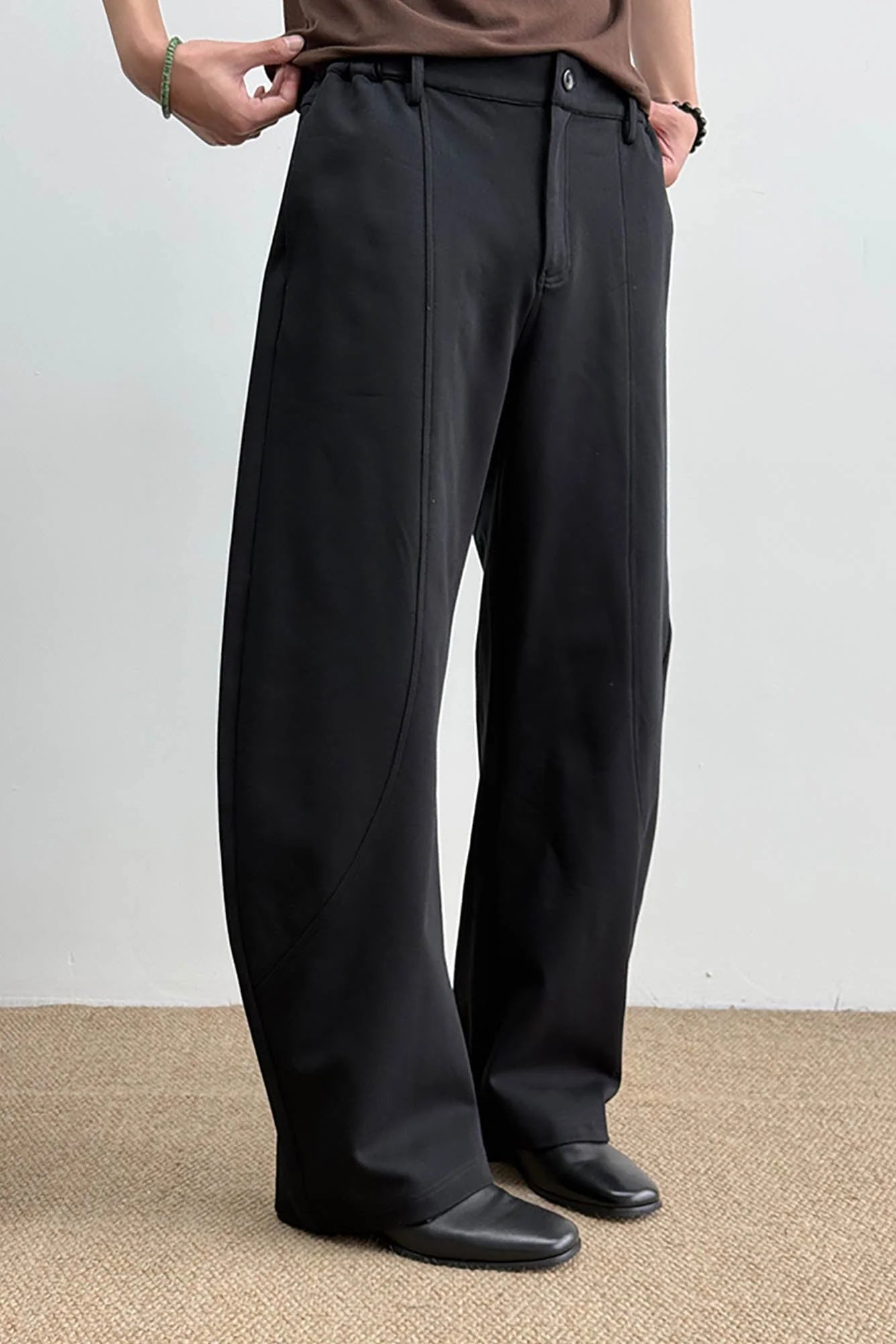 KREATE Curved-Spliced Sorona Quick-Dry Sweatpants