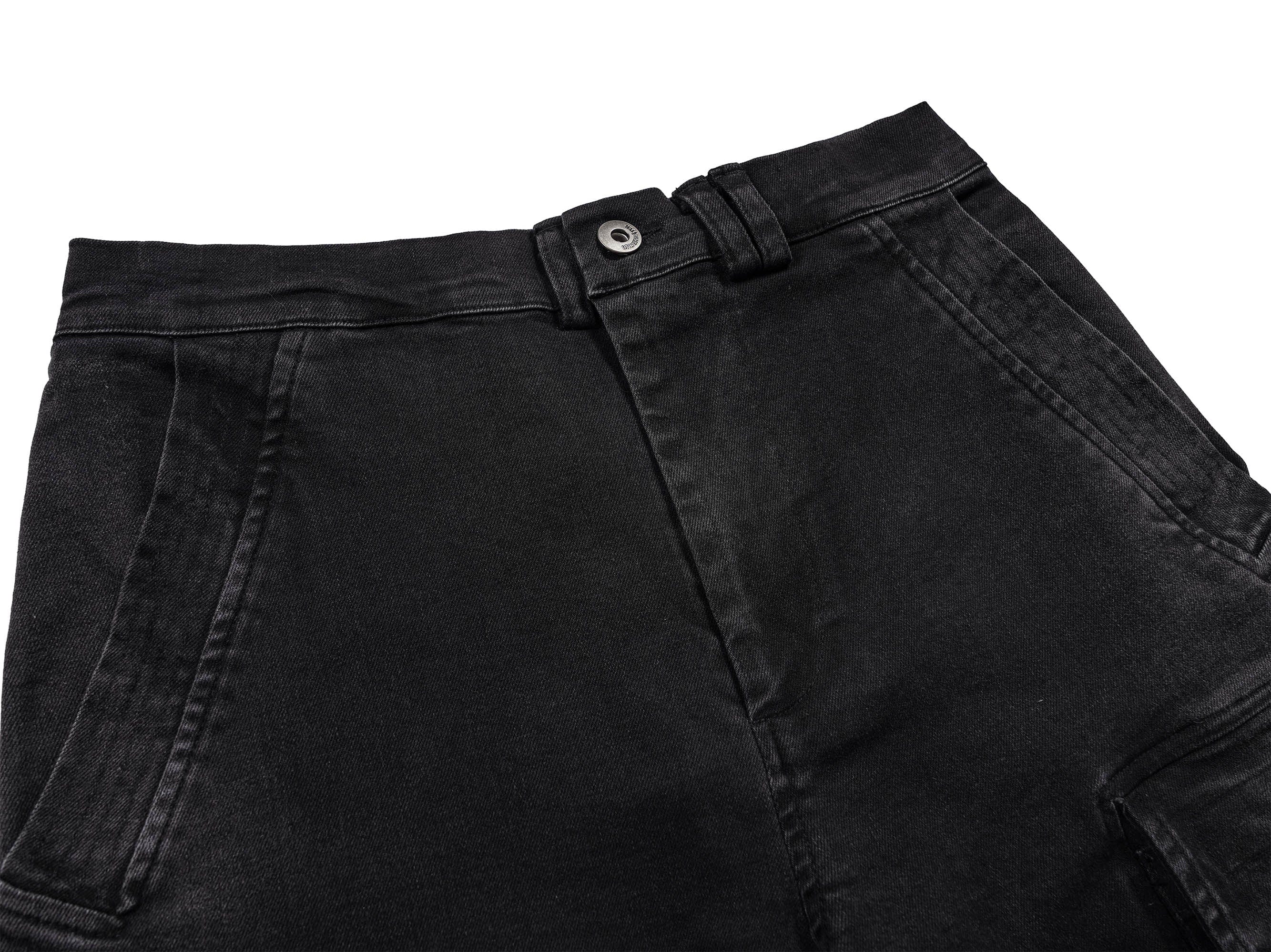 UNDERWATER Multi Pockets Gradient Jeans Black