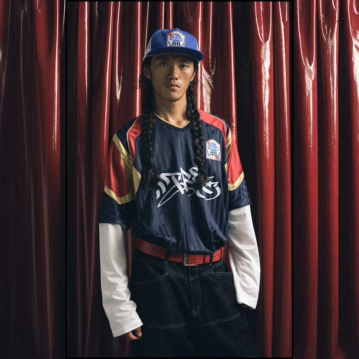 TRECLUB Layered Contrast Panel Hockey Jersey Tee