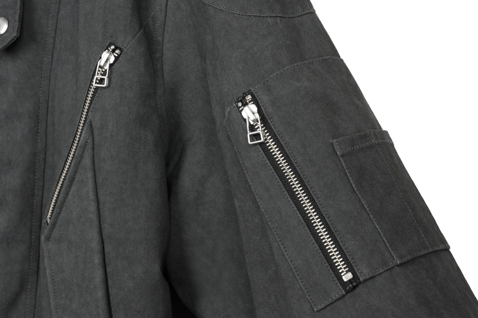 OKAYTHXBYE 3M Thinsulate Padded Multi-Zip Bomber Jacket