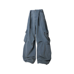 RELABEL Washed Multi-Pocket Utility Sweatpants