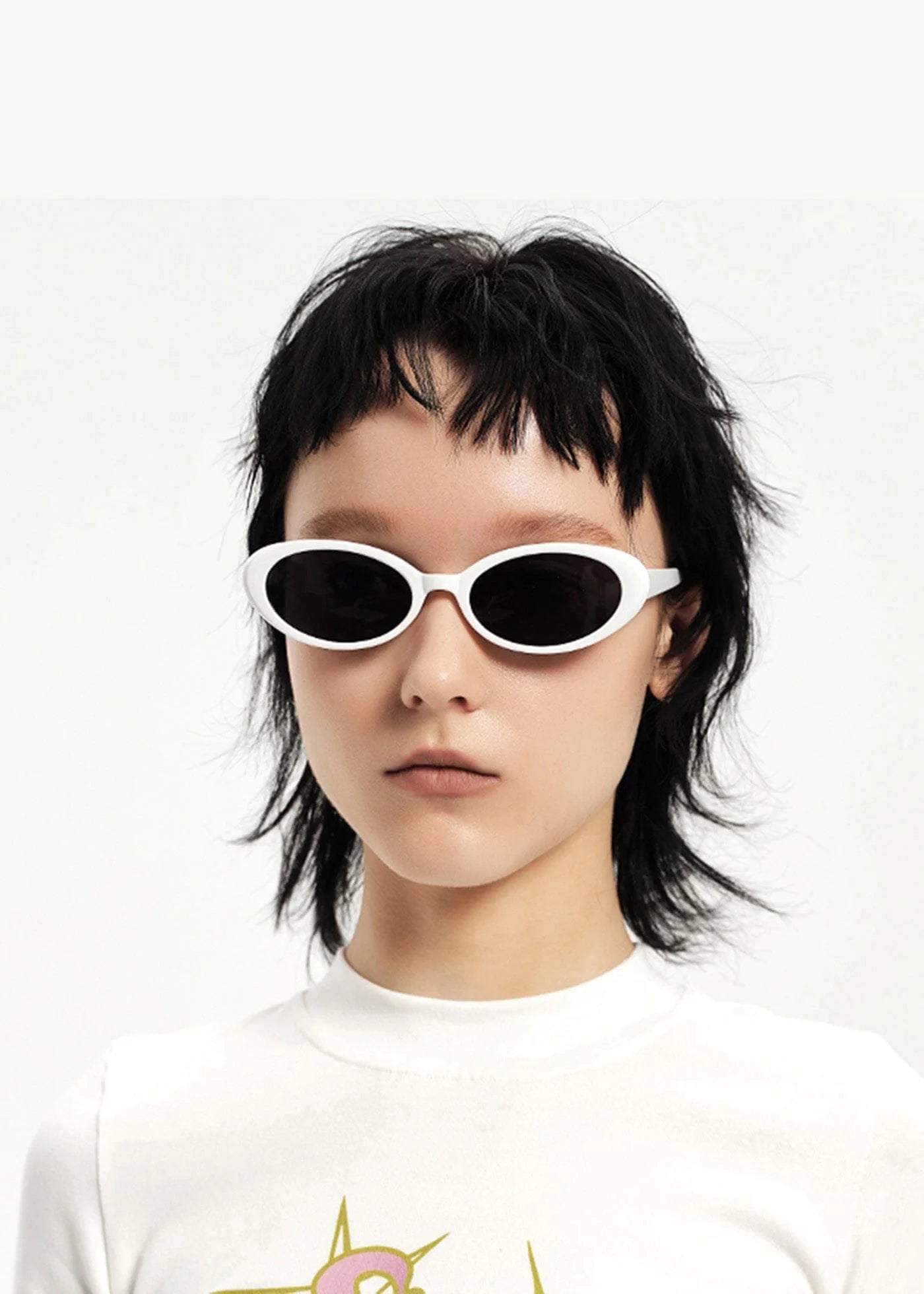 DAMAGE ASIA OPTICALS Retro Ellipse Sunglasses