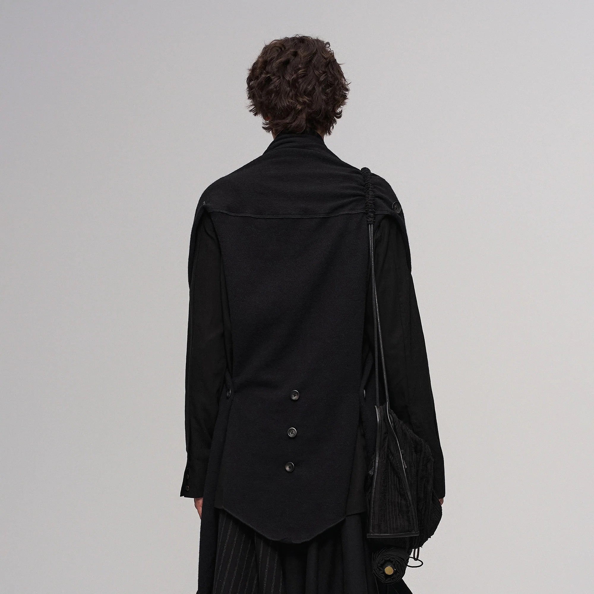 ILNya Nieternite Nifutur Deconstructed Raw-Edge Scarf Vest