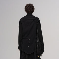 ILNya Nieternite Nifutur Deconstructed Raw-Edge Scarf Vest