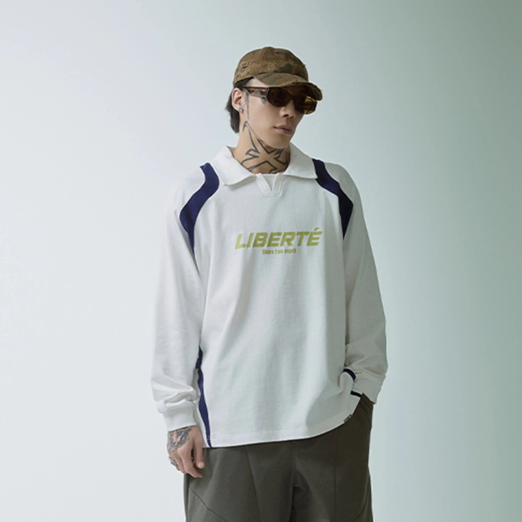 F2CE Retro Deconstructed Raglan Long-Sleeve Tee